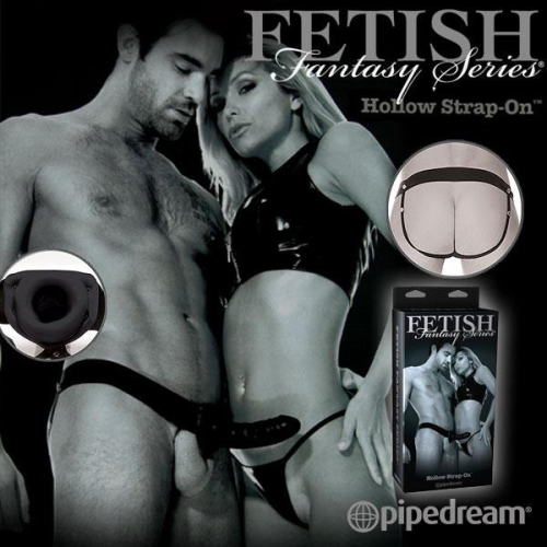 !送潤滑液!美國原裝進口PIPEDREAM．Fetish Fantasy系列-Hollow Strap-On穿戴式老二按