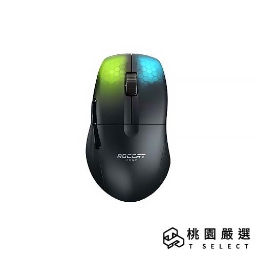 Roccat KONE PRO AIR無線雙模滑鼠-黑 【桃園嚴選】