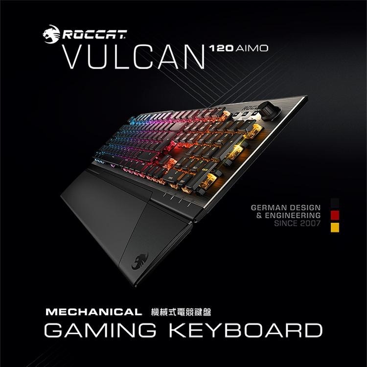 Roccat Vulcan 120 AIMO機械式電競鍵盤-茶軸 【桃園嚴選】-細節圖3