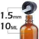茶色玻璃精油空瓶(含蓋附內滴管)5-100ml。花草堂-規格圖5