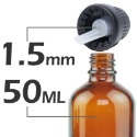 茶色玻璃精油空瓶(含蓋附內滴管)5-100ml。花草堂-規格圖5