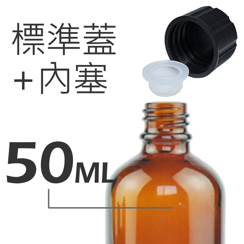 茶色玻璃精油空瓶(含蓋附內滴管)5-100ml。花草堂-規格圖5