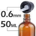 茶色玻璃精油空瓶(含蓋附內滴管)5-100ml。花草堂-規格圖5
