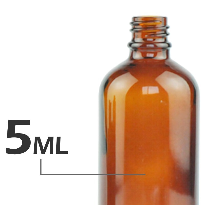 茶色玻璃精油空瓶(含蓋附內滴管)5-100ml。花草堂-規格圖5