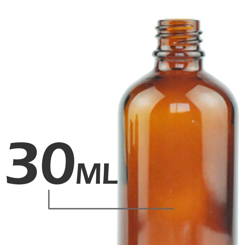 茶色玻璃精油空瓶(含蓋附內滴管)5-100ml。花草堂-規格圖5