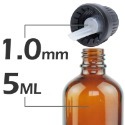 茶色玻璃精油空瓶(含蓋附內滴管)5-100ml。花草堂-規格圖5