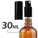 茶色玻璃空壓瓶。5-100ml。黑鋁壓泵頭含蓋。花草堂-規格圖6