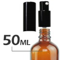 茶色玻璃空壓瓶。5-100ml。黑鋁壓泵頭含蓋。花草堂-規格圖4