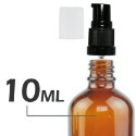 茶色玻璃標準壓瓶。5-100ml。按壓泵頭含蓋。花草堂-規格圖6