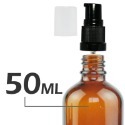茶色玻璃標準壓瓶。5-100ml。按壓泵頭含蓋。花草堂-規格圖4