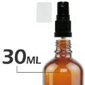 茶色玻璃標準噴瓶。5-100ml。按壓噴霧頭含蓋。花草堂-規格圖7