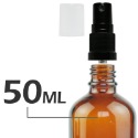 茶色玻璃標準噴瓶。5-100ml。按壓噴霧頭含蓋。花草堂-規格圖4
