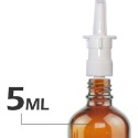茶色玻璃標準鼻噴瓶。5-100ml。上噴頭含蓋。花草堂-規格圖1