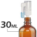 茶色玻璃搖桿鼻噴瓶。搖桿噴頭含蓋。5-100ml。花草堂-規格圖3