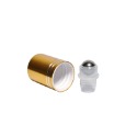 茶色玻璃滾珠空瓶。5-100ml。金色鋁蓋+不鏽鋼滾珠頭。花草堂-規格圖6