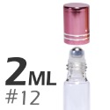 透明/茶色玻璃滾珠空瓶【2、5ml】。12牙。花草堂-規格圖2