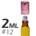 透明/茶色玻璃滾珠空瓶【2、5ml】。12牙。花草堂-規格圖4