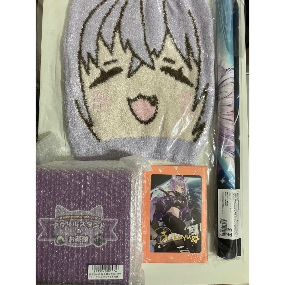 ⋐HJ㍿⋑ hololive【親筆簽名特典】貓又おかゆ 貓又小粥 誕生日紀念2022 生日紀念套組-細節圖2