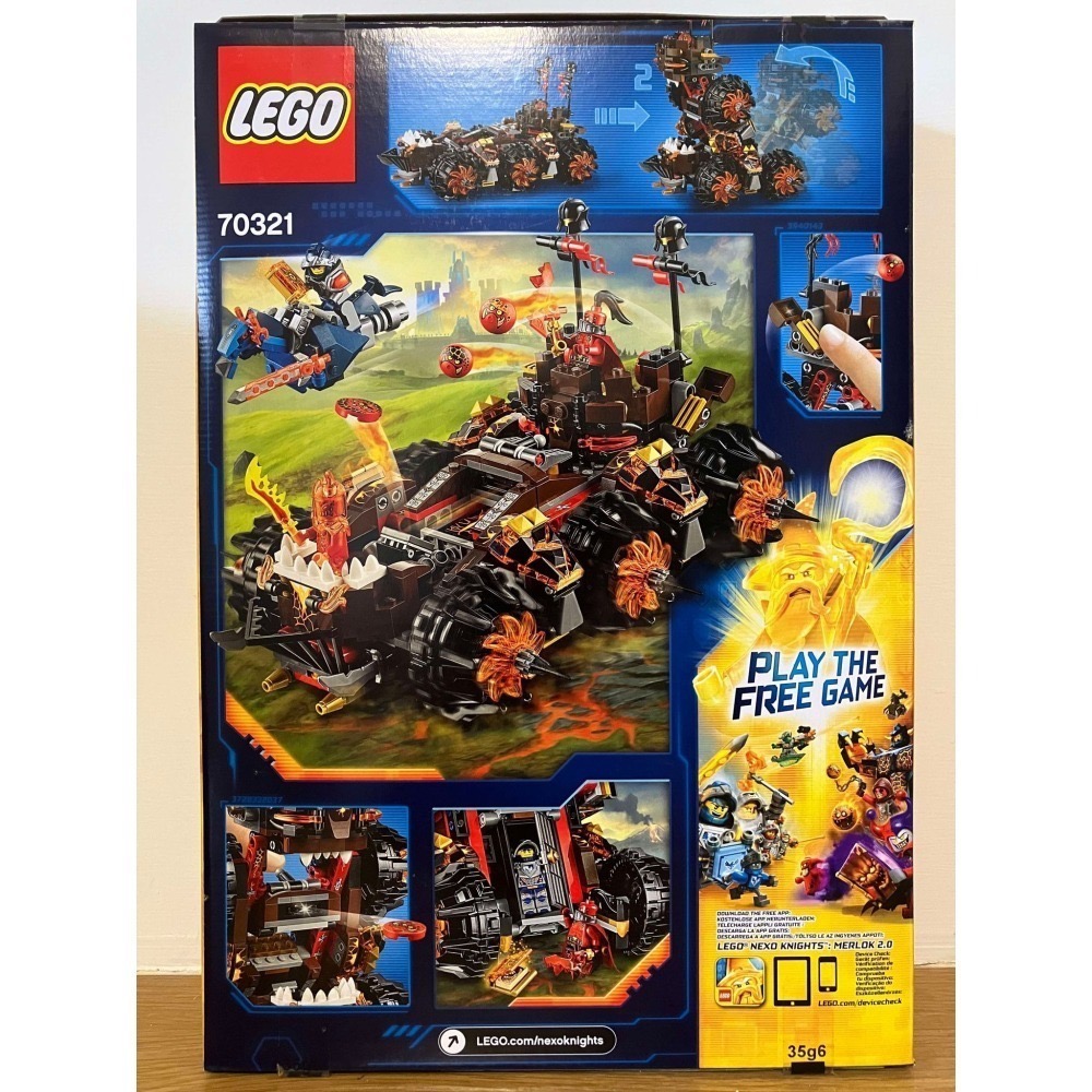 ⋐HJ㍿⋑ 全新現貨 樂高 LEGO 70321 NEXO KNIGHTS 未來騎士團系列 曼格瑪將軍的末日攻城車-細節圖2