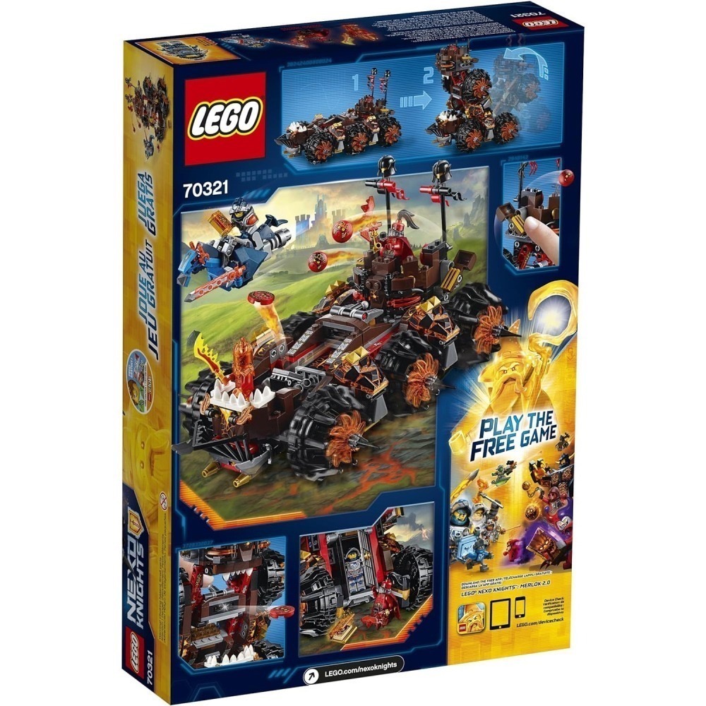 ⋐HJ㍿⋑ 全新現貨 樂高 LEGO 70321 NEXO KNIGHTS 未來騎士團系列 曼格瑪將軍的末日攻城車-細節圖4