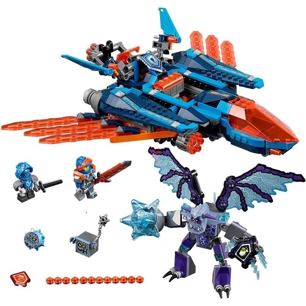 ⋐HJ㍿⋑ 全新現貨 樂高 LEGO 70351 NEXO KNIGHTS 未來騎士團系列 克雷的神鷹連發戰鬥機-細節圖5