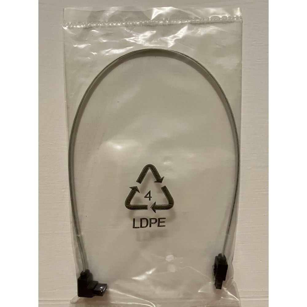 ⋐HJ㍿⋑ 全新現貨 Amphenol 安費諾 SATA3連接線 雙鐵扣 1彎1直 L頭(35CM/180度-正90度)-細節圖2