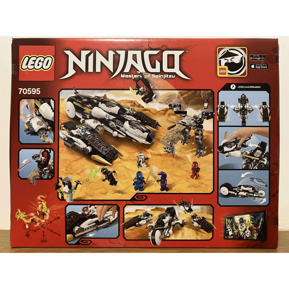 ⋐HJ㍿⋑ 全新現貨 樂高 LEGO 70595 NINJAGO 旋風忍者系列 進化隱形追擊車 忍者四合一變形戰車-細節圖2