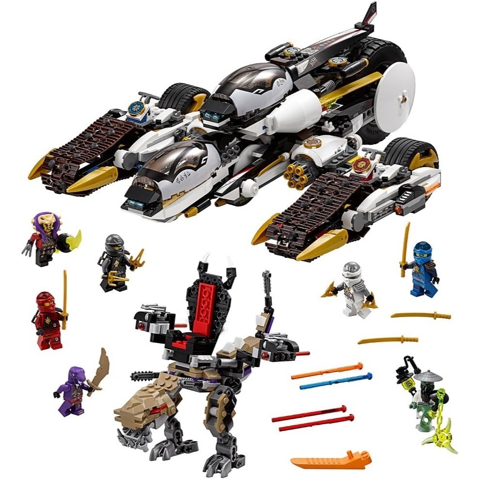 ⋐HJ㍿⋑ 全新現貨 樂高 LEGO 70595 NINJAGO 旋風忍者系列 進化隱形追擊車 忍者四合一變形戰車-細節圖3