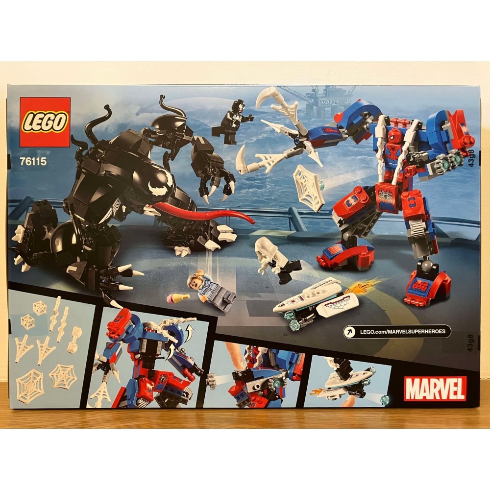 ⋐HJ㍿⋑ 全新現貨 樂高 LEGO 76115 Marvel 超級英雄系列 蜘蛛人機甲 vs. 猛毒機甲-細節圖2
