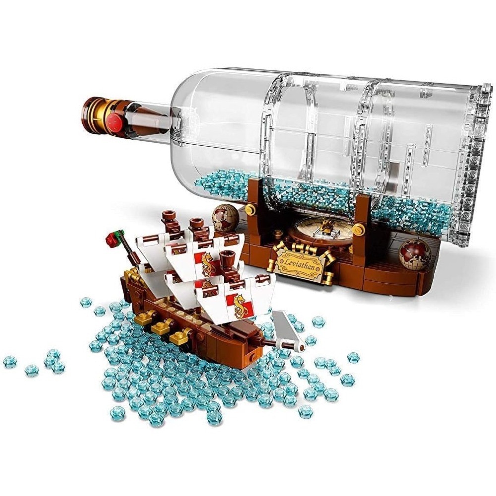 ⋐HJ㍿⋑ 全新現貨 樂高 LEGO 21313 Ideas系列 瓶中船 Ship in a Bottle-細節圖4