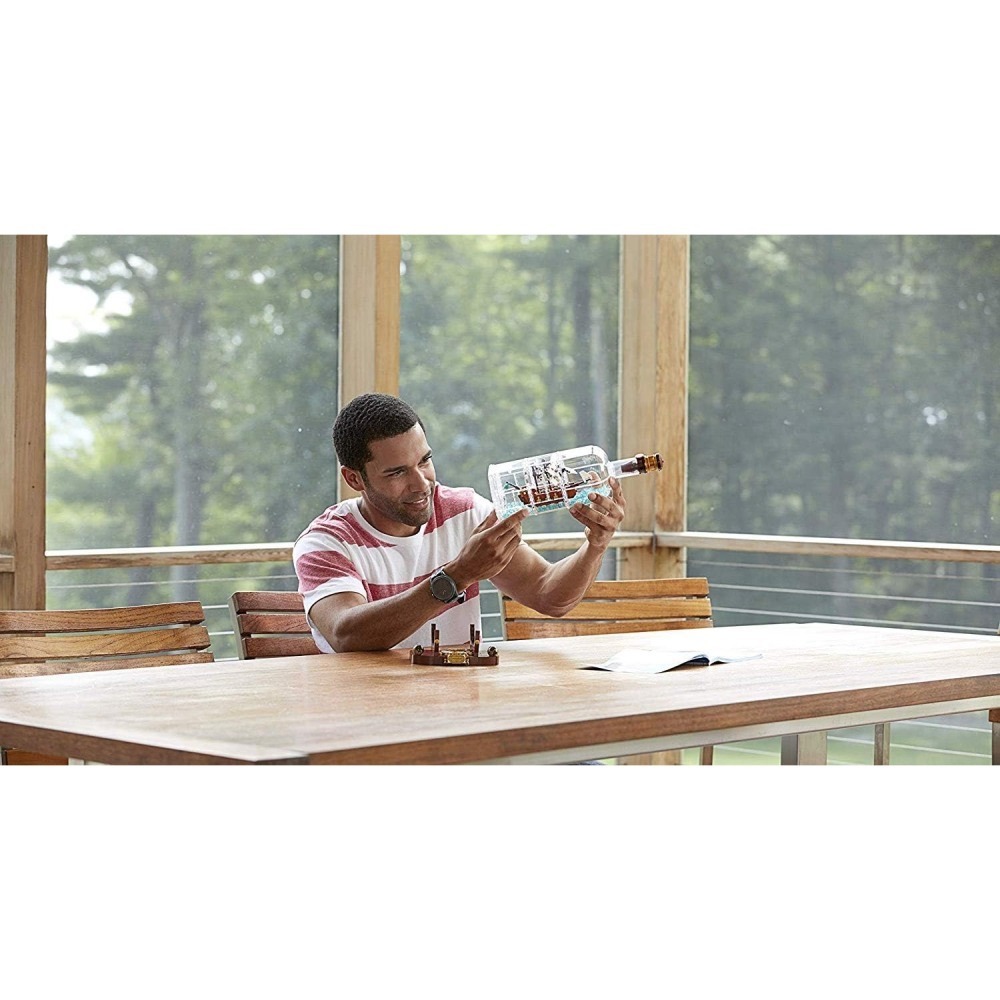 ⋐HJ㍿⋑ 全新現貨 樂高 LEGO 21313 Ideas系列 瓶中船 Ship in a Bottle-細節圖7