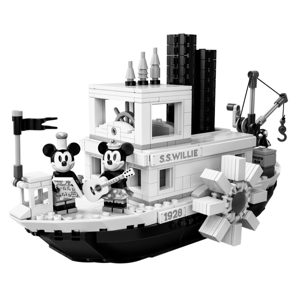 ⋐HJ㍿⋑ 全新現貨 樂高 LEGO 21317 Ideas系列 Disney 迪士尼 米奇 米妮 汽船威利號-細節圖2
