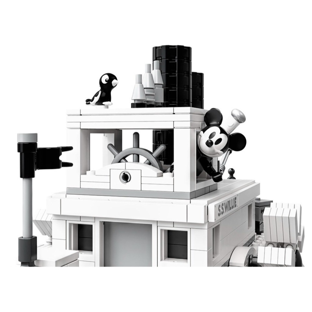 ⋐HJ㍿⋑ 全新現貨 樂高 LEGO 21317 Ideas系列 Disney 迪士尼 米奇 米妮 汽船威利號-細節圖4