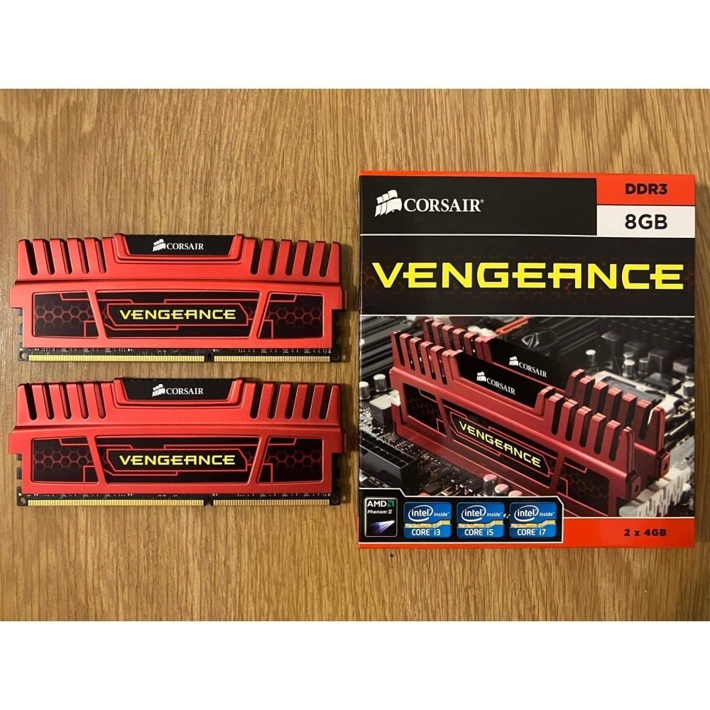 ⋐HJ㍿⋑ 海盜船 CORSAIR Vengeance DDR3-1600 8GB(雙通2x4GB) RAM記憶體 二手-細節圖3
