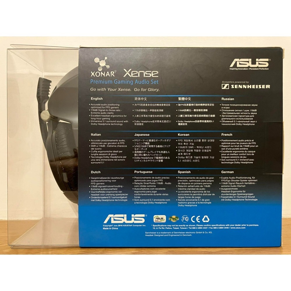 ⋐HJ㍿⋑ 華碩 ASUS Xonar Xense 森海塞爾 Sennheiser PC350 音效卡耳麥組(二手良品)-細節圖2