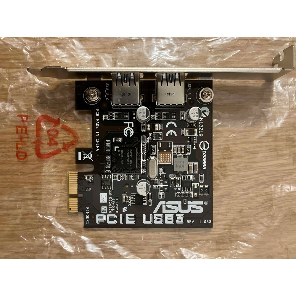 ⋐HJ㍿⋑ 全新現貨 ASUS 華碩 PCIE USB3 擴充卡 免插電-細節圖3