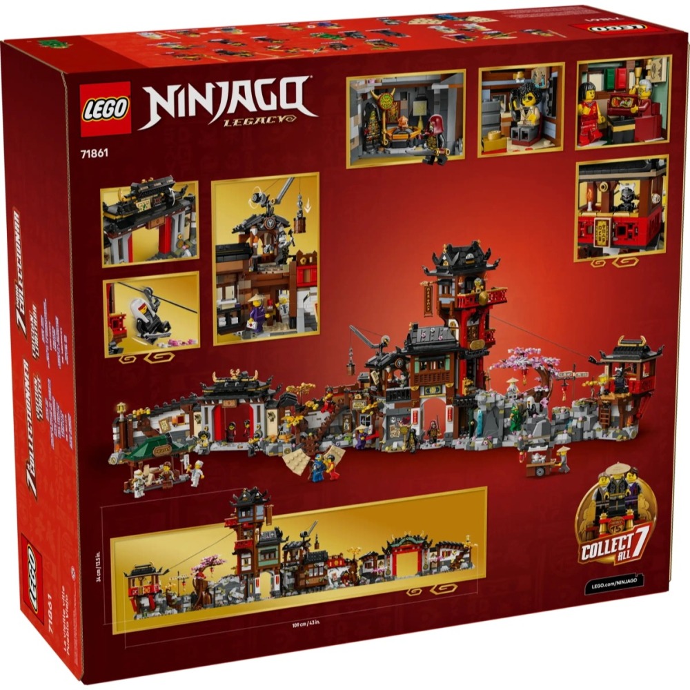 ⋐HJ㍿⋑ 全新現貨 樂高 LEGO 71861 NINJAGO 旋風忍者系列 老城區 15 週年紀念版-細節圖2