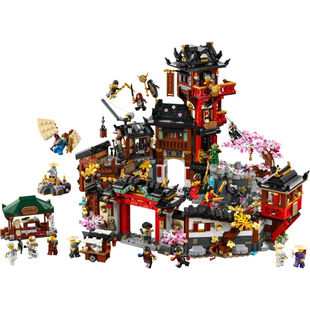 ⋐HJ㍿⋑ 全新現貨 樂高 LEGO 71861 NINJAGO 旋風忍者系列 老城區 15 週年紀念版-細節圖4