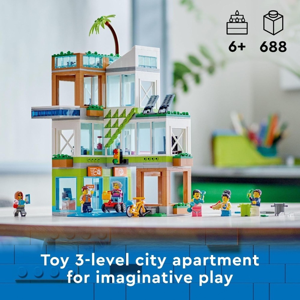 ⋐HJ㍿⋑ 全新現貨 樂高 LEGO 60365 CITY 城市系列 公寓大樓 Apartment Building-細節圖4