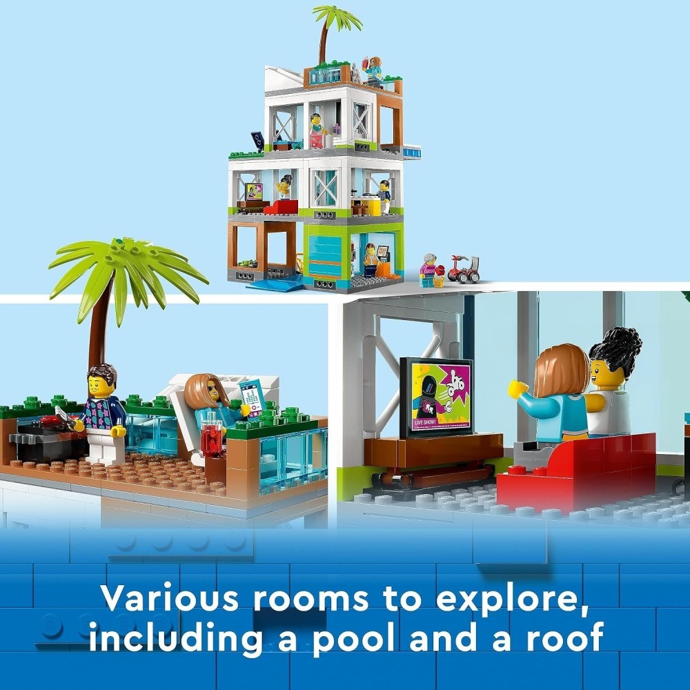 ⋐HJ㍿⋑ 全新現貨 樂高 LEGO 60365 CITY 城市系列 公寓大樓 Apartment Building-細節圖6