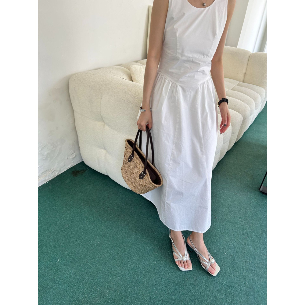 粗跟好穿超好搭配⧮861-1韓國新款珍珠方頭中跟涼鞋 舒適好穿 跟鞋 涼鞋 粗跟鞋 方頭綁帶涼鞋-細節圖7