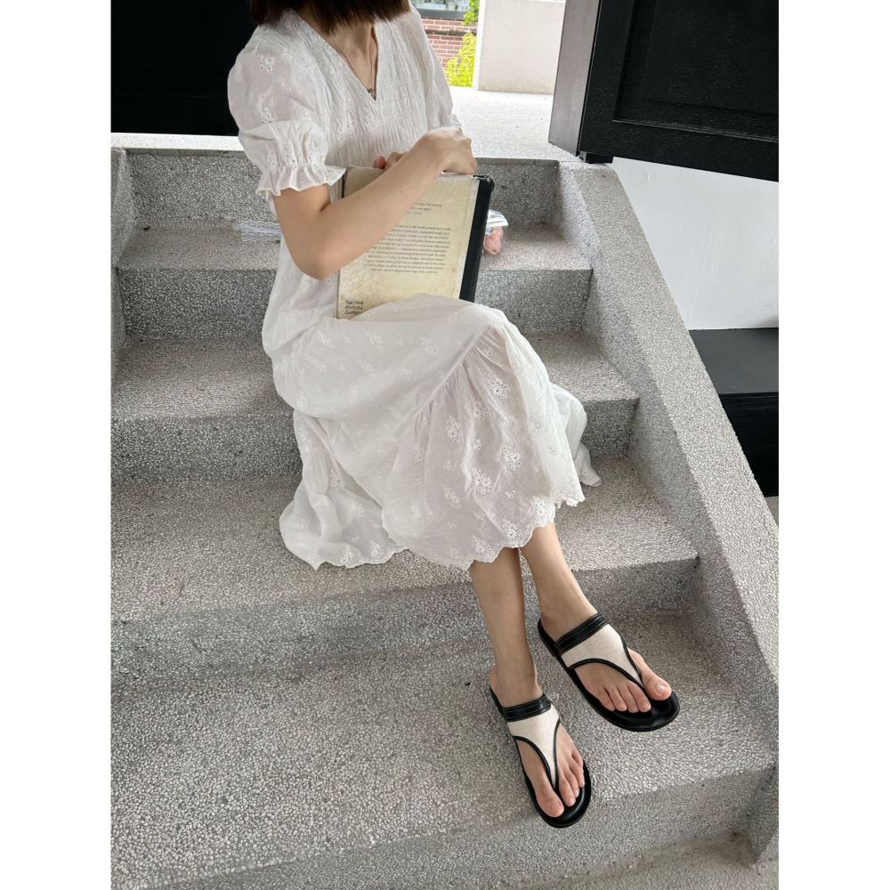 度假⛅度假⛅季到來33-9韓國新款海島度假舒適平底人字拖 平底拖鞋 平底涼鞋 人字拖 加厚軟墊 拖鞋-細節圖8