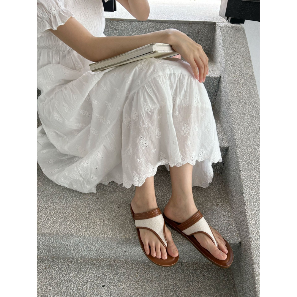 度假⛅度假⛅季到來33-9韓國新款海島度假舒適平底人字拖 平底拖鞋 平底涼鞋 人字拖 加厚軟墊 拖鞋-細節圖9