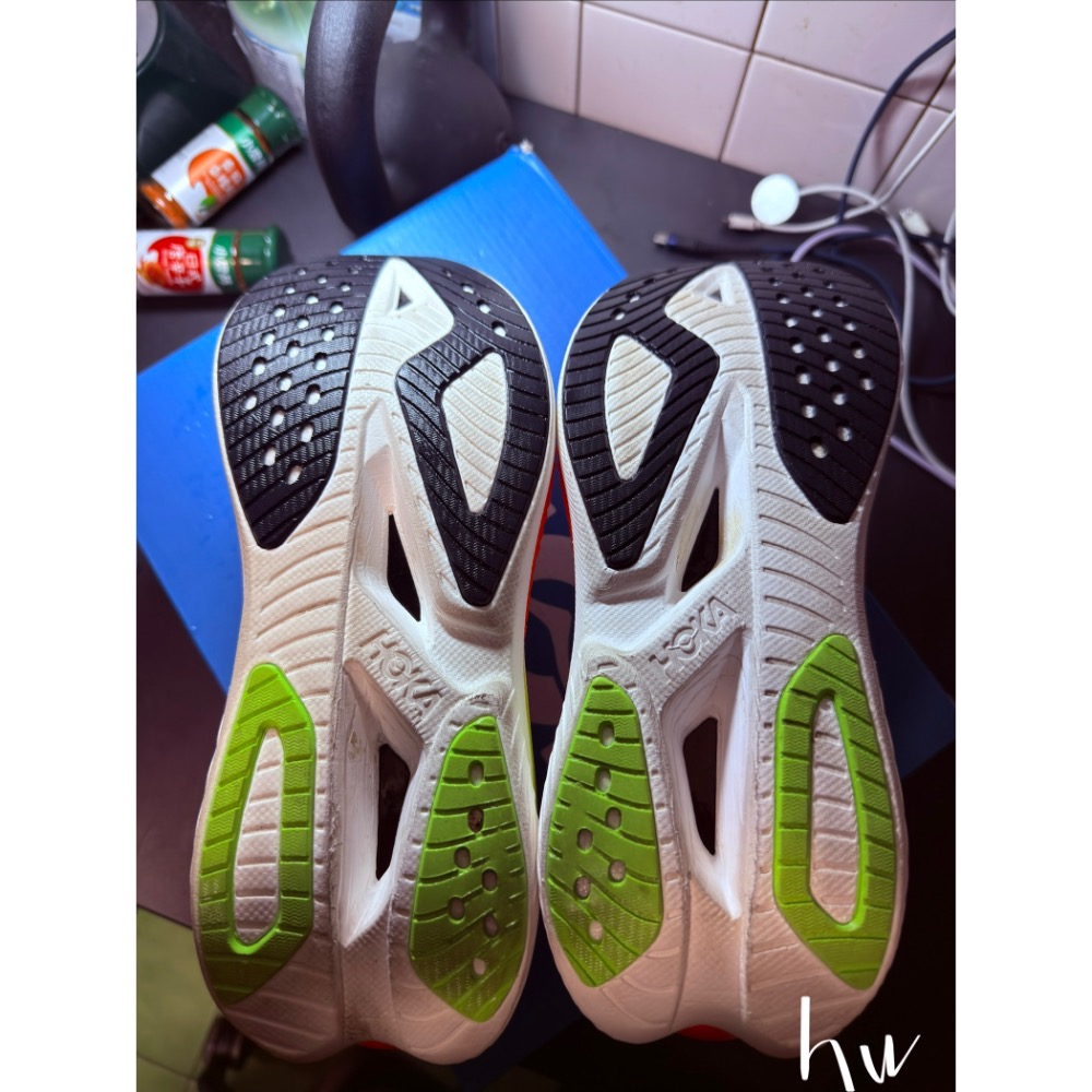 HOKA Mach X3 白亮橘 跑鞋 9.5號-細節圖7