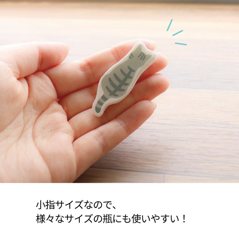 日本製 Saralica 貓貓造型 調味料用矽膠乾燥劑 4入組 調味罐 可重複使用 可愛時尚＊db小舖＊-細節圖9