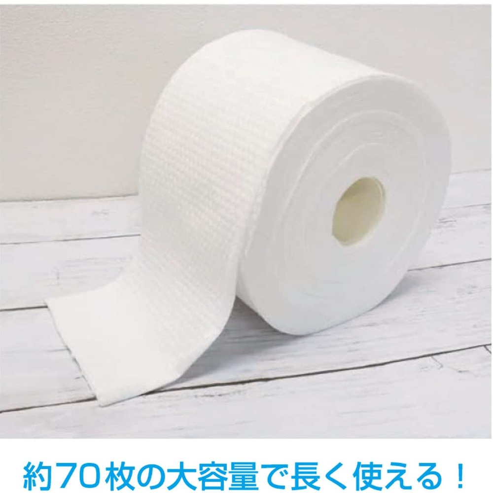 日本 KOKUBO 小久保 拋棄式乾濕兩用洗臉巾/擦臉巾/潔面巾/洗面紙(約70 張/卷)＊db小舖＊-細節圖5