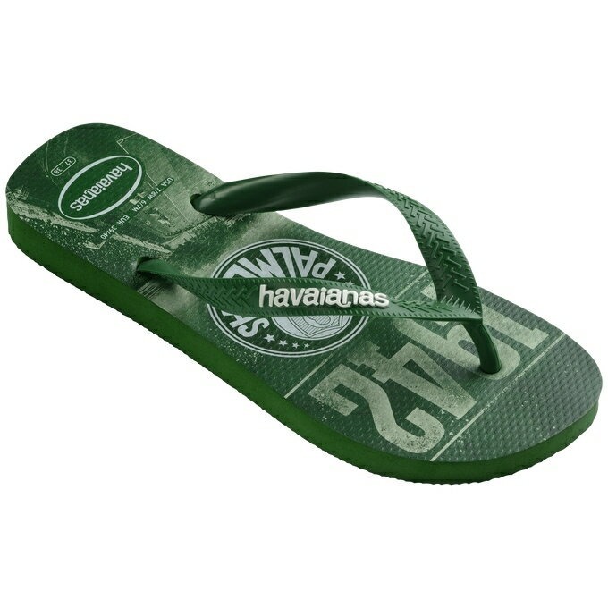 havaianas 哈瓦士 巴西人字拖 男款 Top Times Palmeira 綠帕梅拉斯足球 涼鞋 拖鞋 夾腳拖-細節圖4