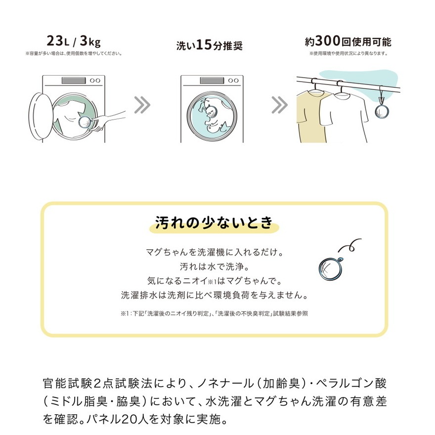 日本製 MIYAMOTO 宮本製作所 高純度鎂 抗菌除臭三合一潔衣片 洗衣 除臭 可用300回＊db小舖＊-細節圖4