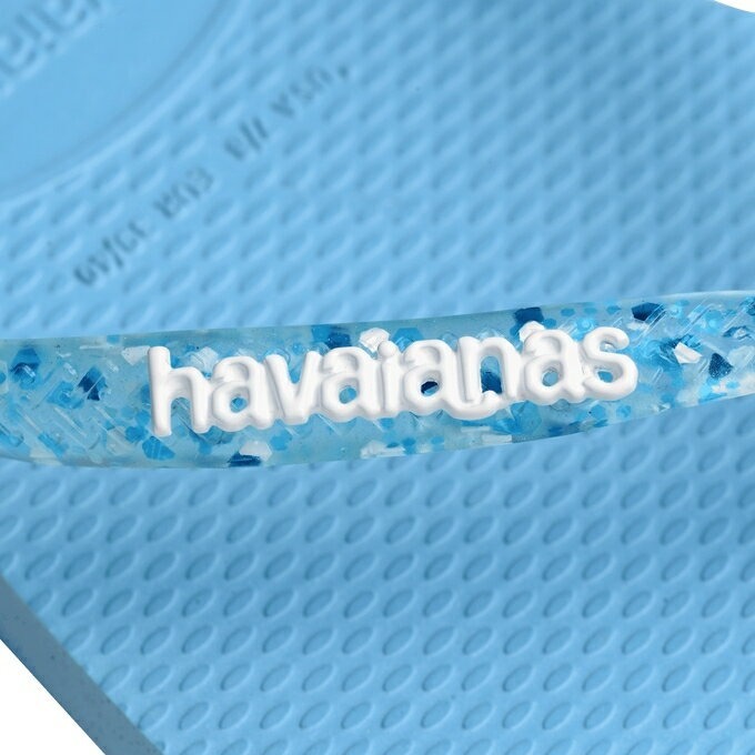 havaianas 哈瓦士 巴西人字拖 女款 Slim logo metallic 藍點果凍帶 蘇打汽水 夾腳拖 海灘鞋-細節圖3