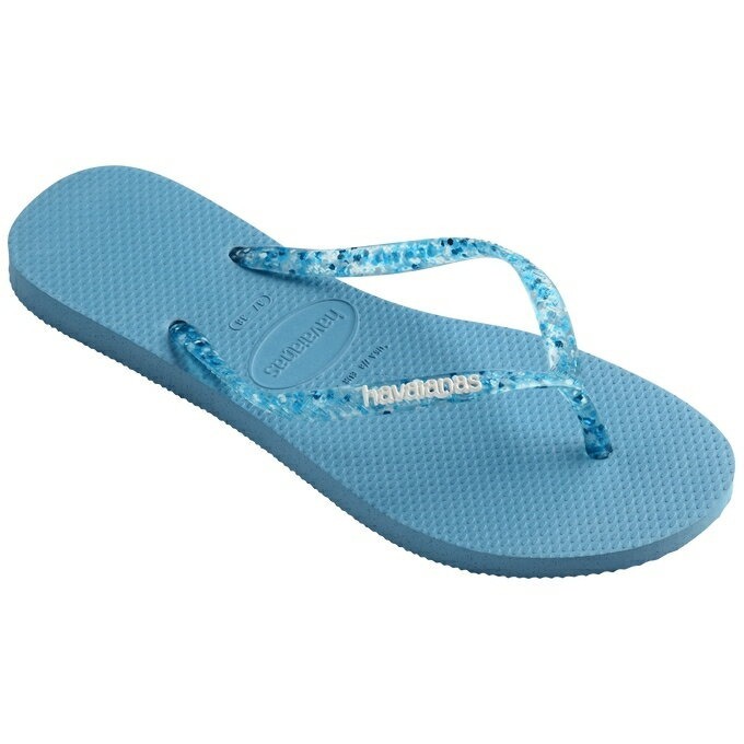 havaianas 哈瓦士 巴西人字拖 女款 Slim logo metallic 藍點果凍帶 蘇打汽水 夾腳拖 海灘鞋-細節圖4